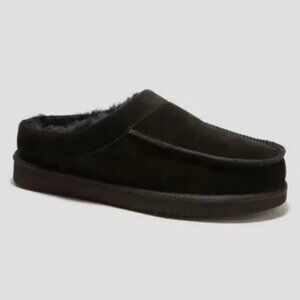 Men's dluxe by dearfoams Lith Slide Slippers Black 7